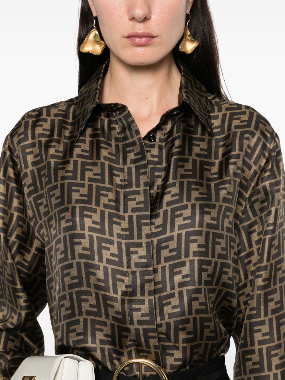 FENDI FENDI- Ff Silk Shirt