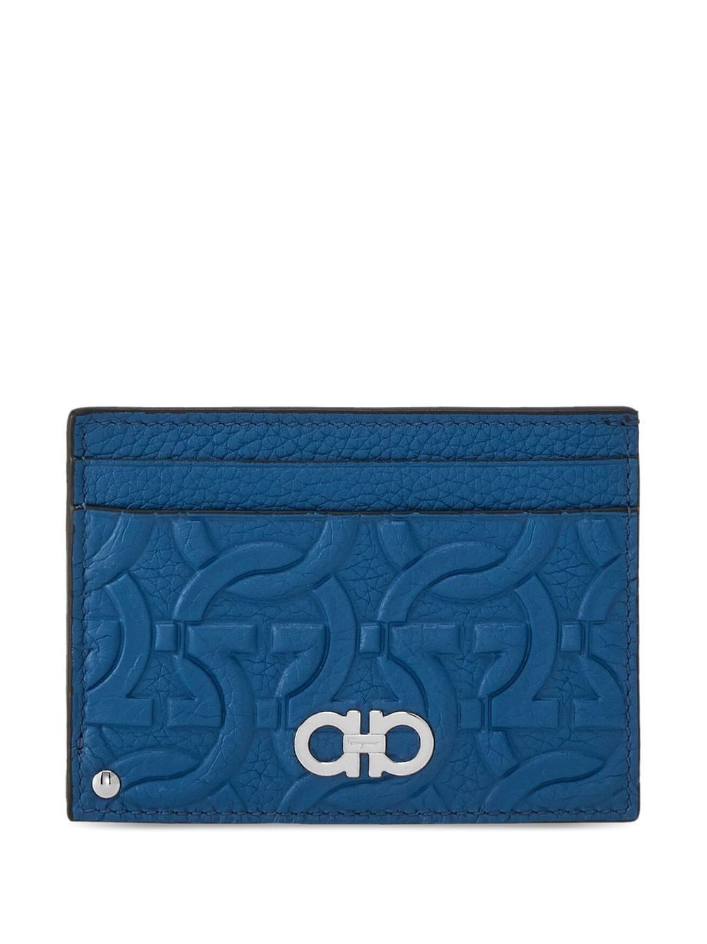 Ferragamo FERRAGAMO- Leather Credit Card Case