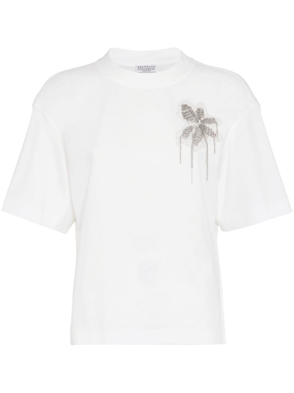 Brunello Cucinelli BRUNELLO CUCINELLI- Cotton T-shirt With Embroidery