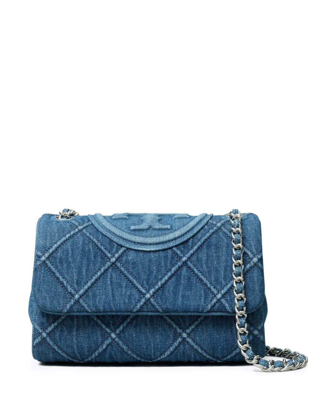 Tory Burch TORY BURCH- Fleming Small Denim Shoulder Bag