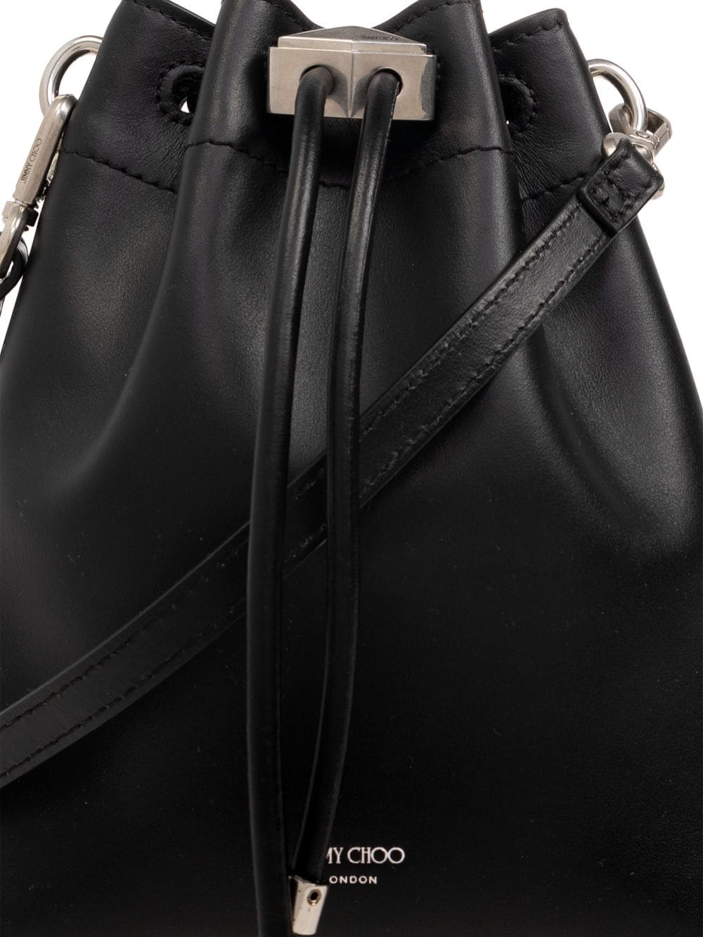 Jimmy Choo JIMMY CHOO- Bon Bon Metallic Leather Mini Bucket Bag