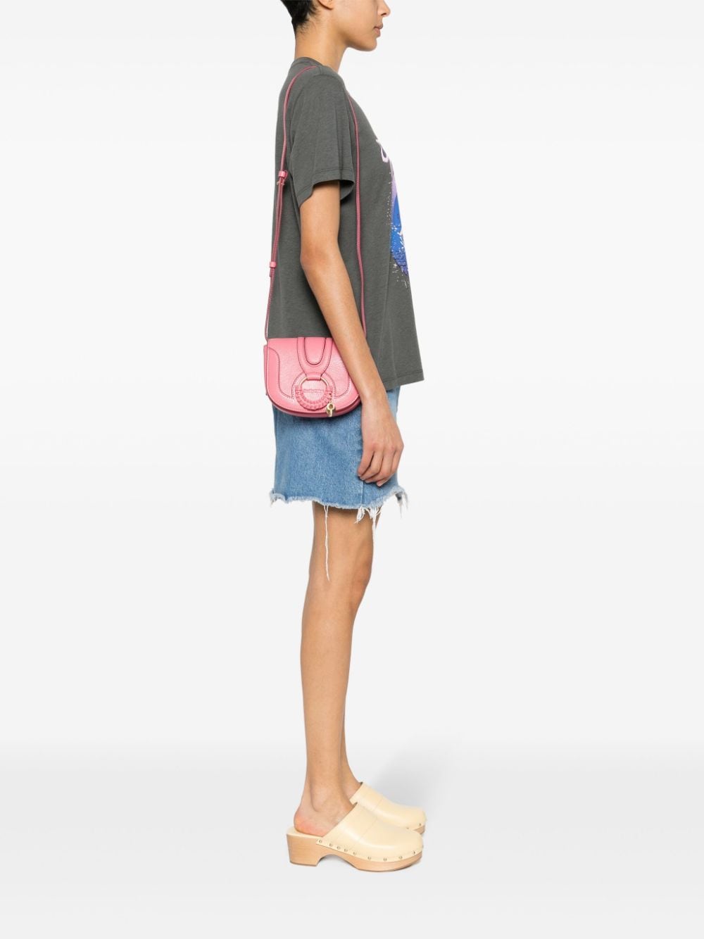 See By Chloé SEE BY CHLOÉ- Hana Mini Leather Crossbody Bag