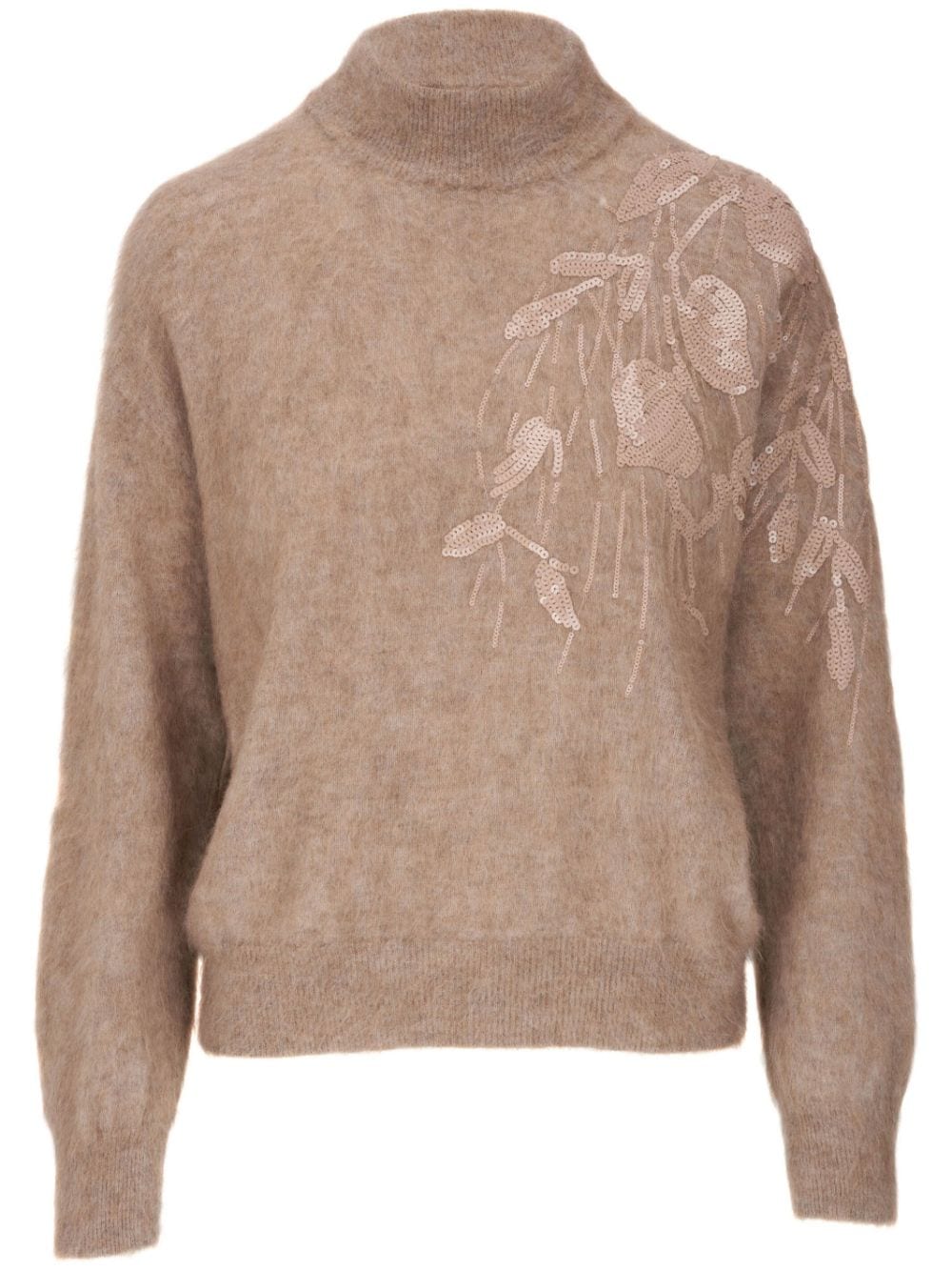 Brunello Cucinelli BRUNELLO CUCINELLI- Embroidered Wool Jumper