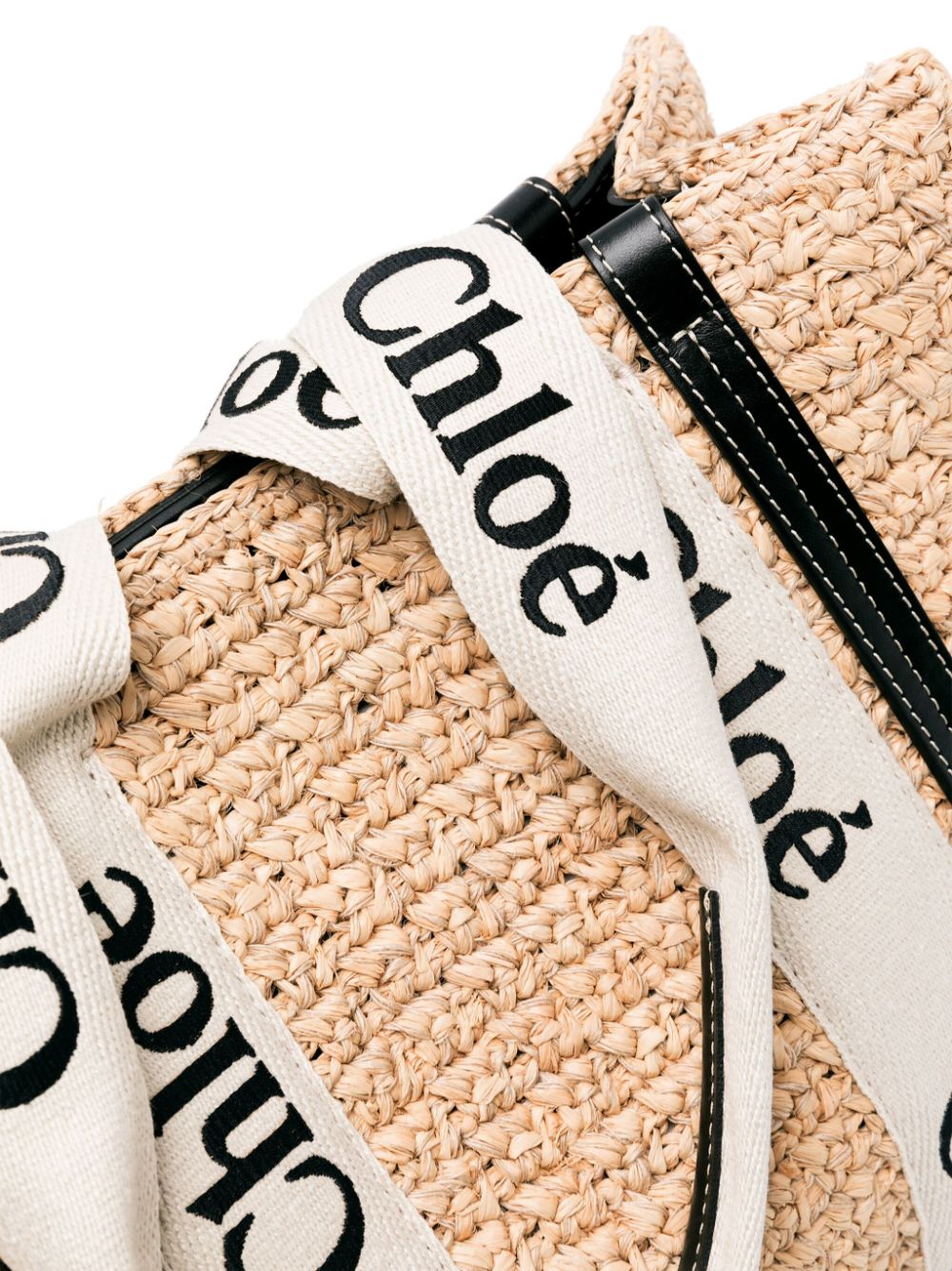 Chloé CHLOÉ- Woody Medium Raffia Tote