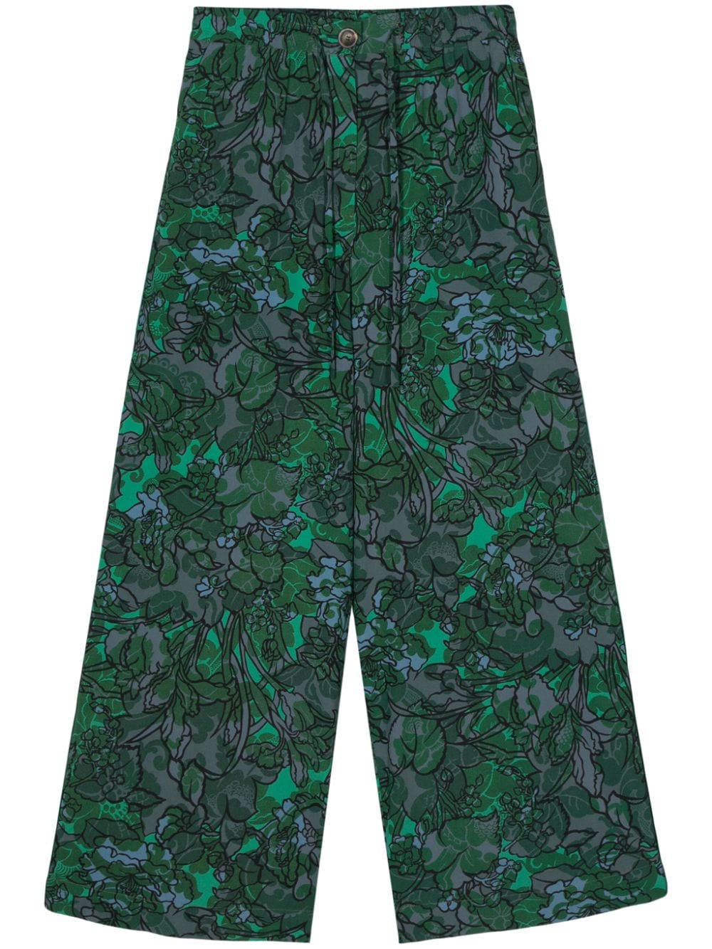 Pierre-Louis Mascia PIERRE-LOUIS MASCIA- Printed Silk Trousers