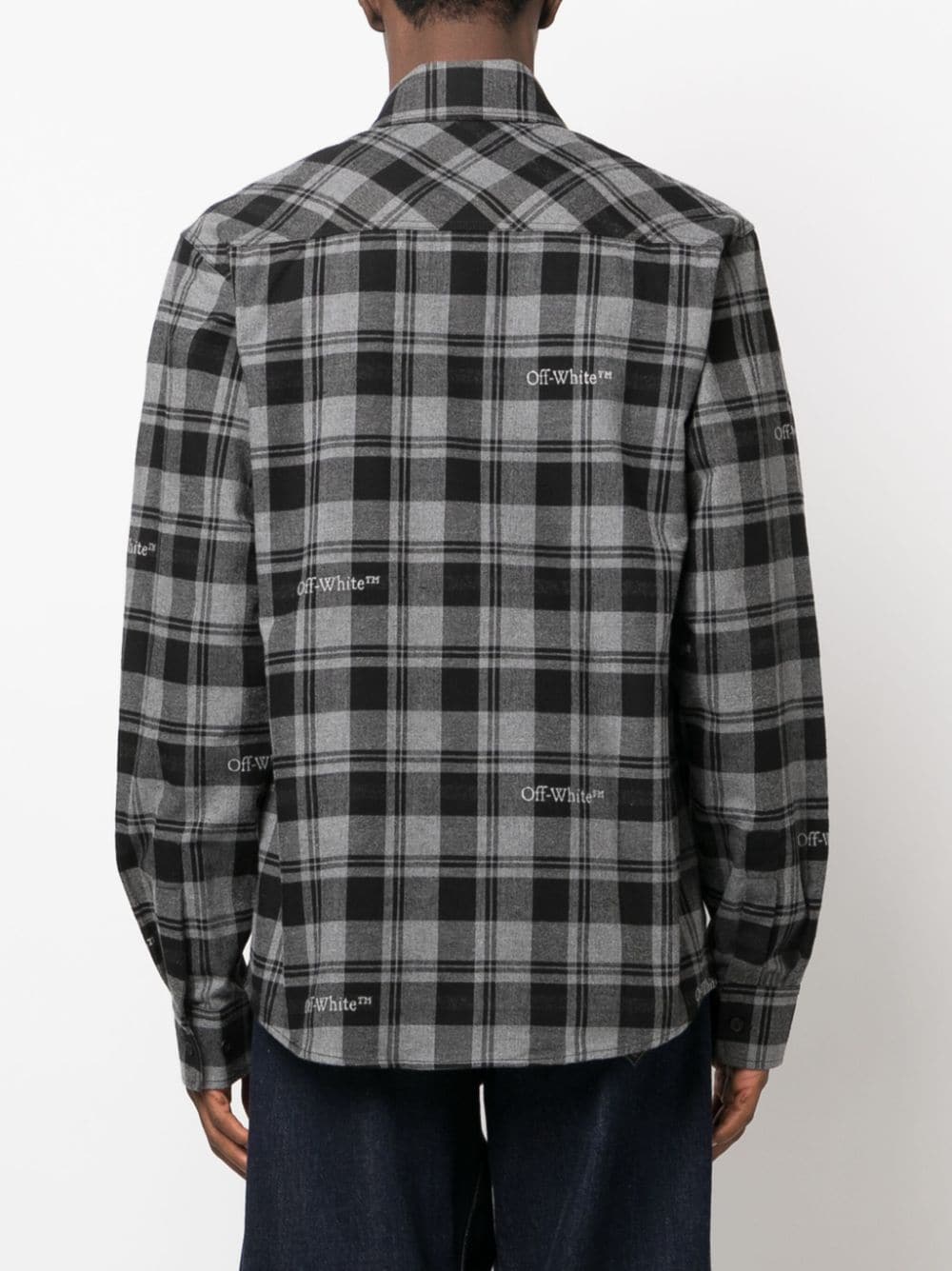 OFF-WHITE OFF-WHITE- Checked Cotton Shirt