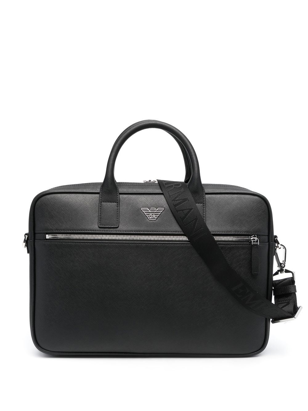 Emporio Armani EMPORIO ARMANI- Leather Briefcase