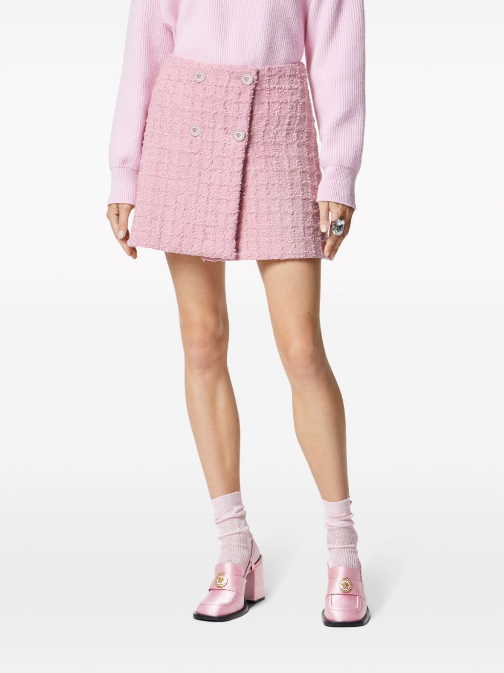 Versace VERSACE- Tweed Mini Skirt