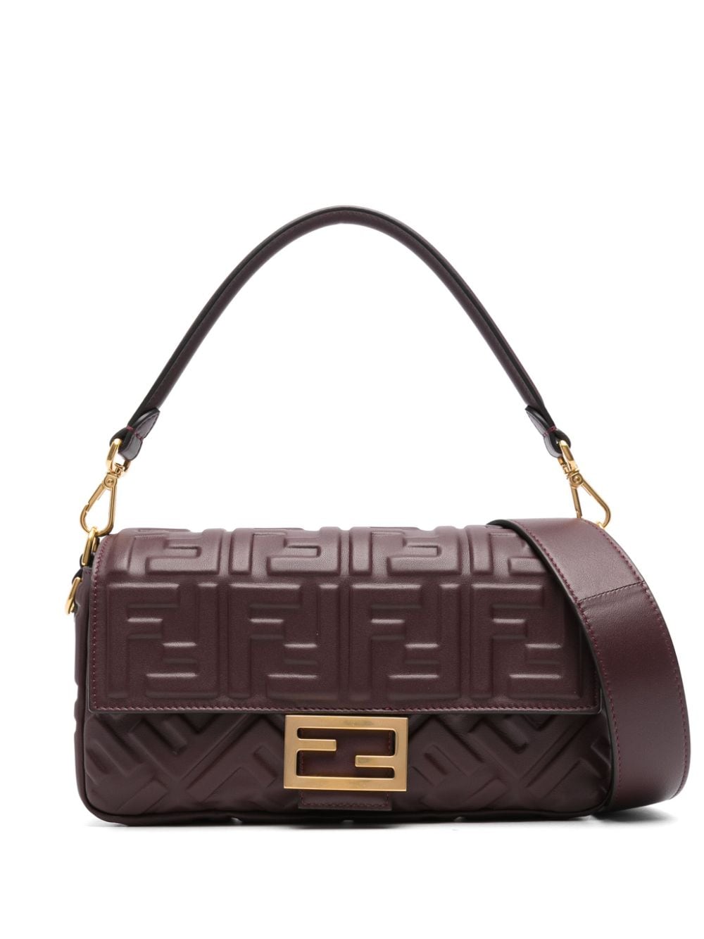 FENDI FENDI- Baguette Medium Leather Shoulder Bag