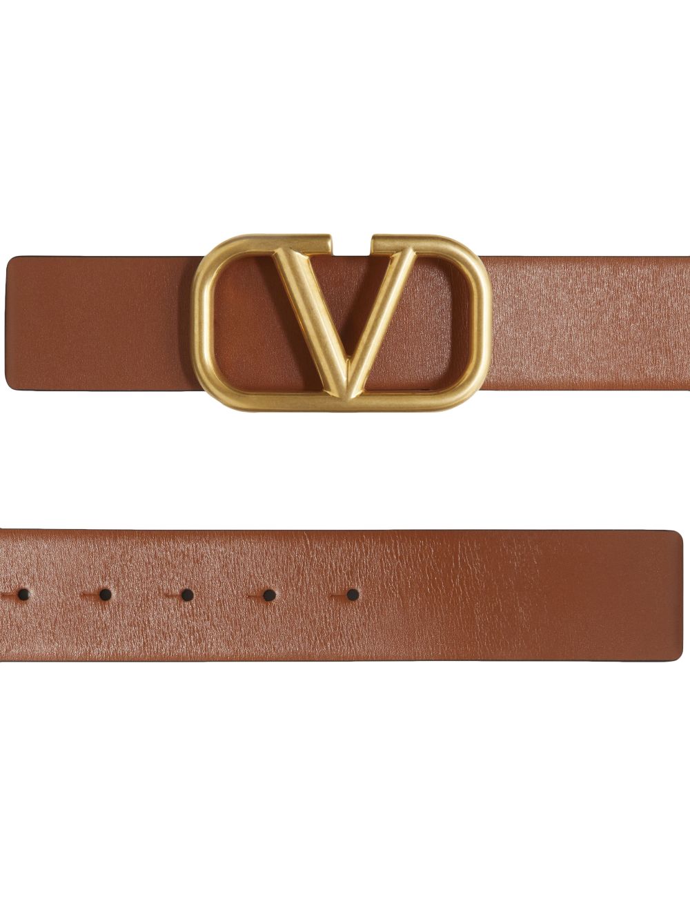 VALENTINO GARAVANI VALENTINO GARAVANI- Leather Belt With Logo Buckle