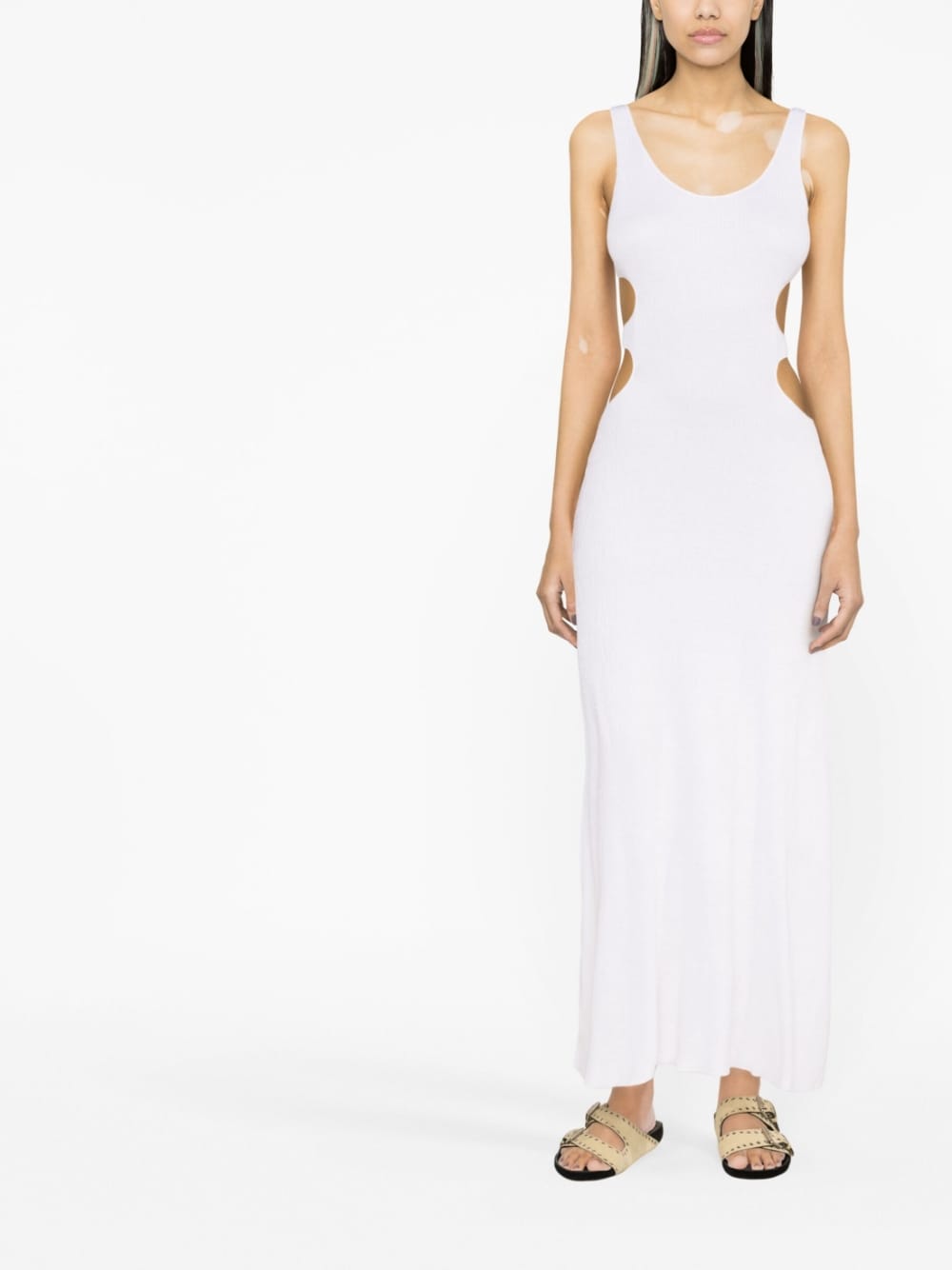 Chloé CHLOÉ- Linen Blend Silk Long Dress