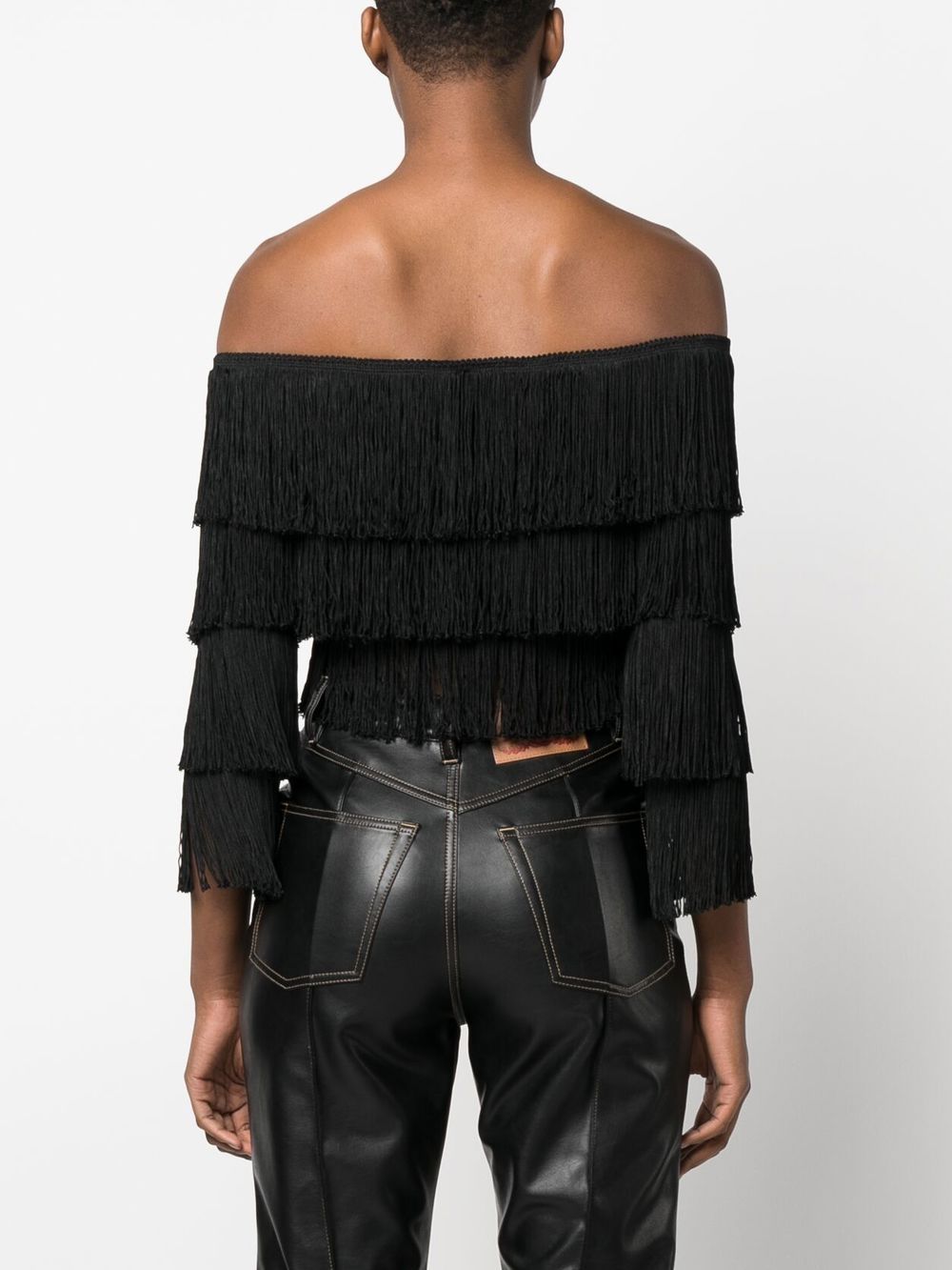 Norma Kamali NORMA KAMALI- Off Shoulder Cropped Top