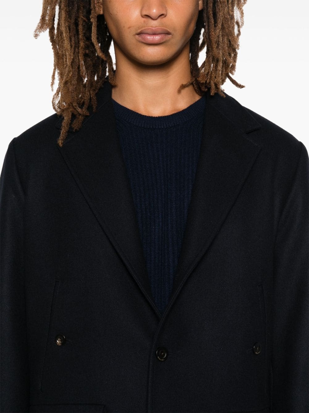 Boglioli BOGLIOLI- Wool And Cashmere Single-breasted Jacket