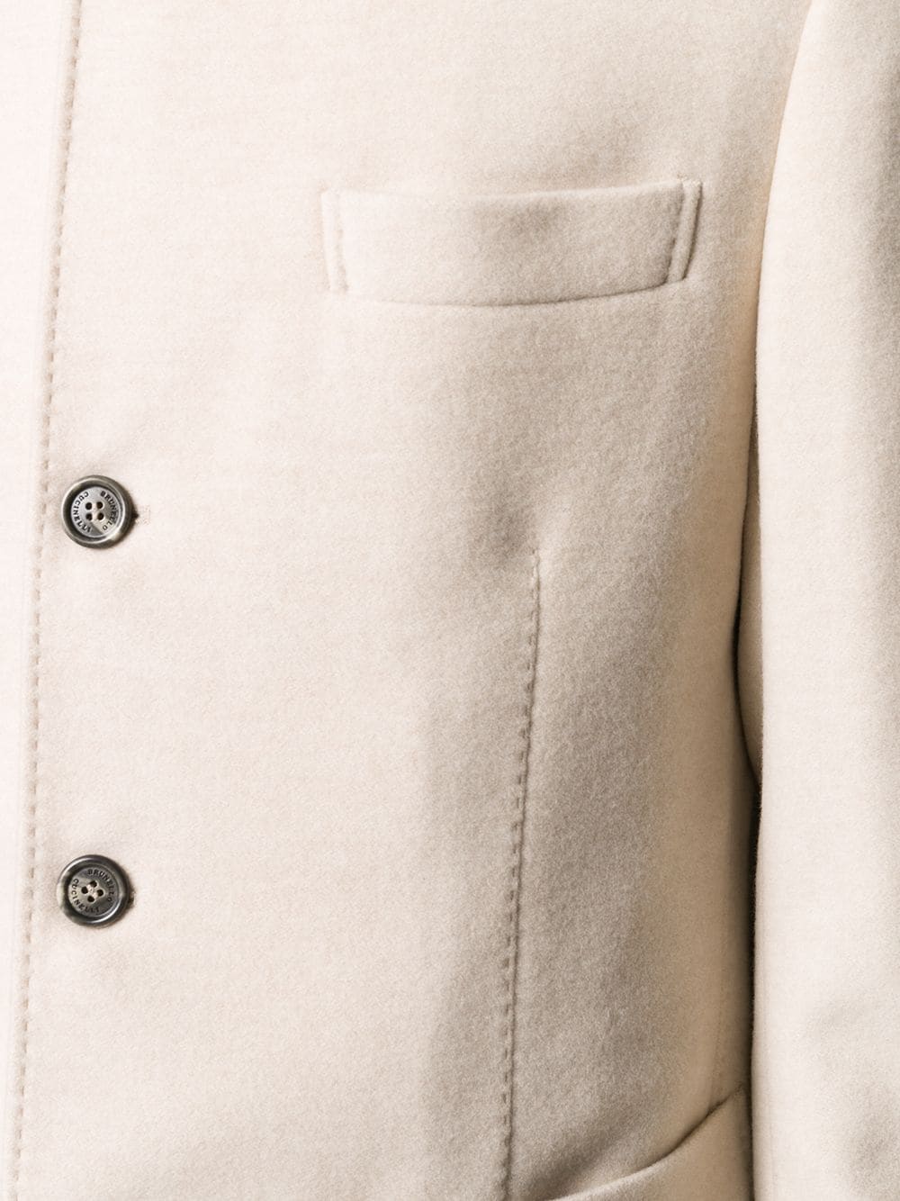 Brunello Cucinelli BRUNELLO CUCINELLI- Single-breasted Cashmere Jacket