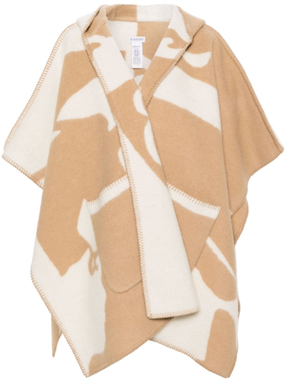 Burberry BURBERRY- Logo Wool Cape