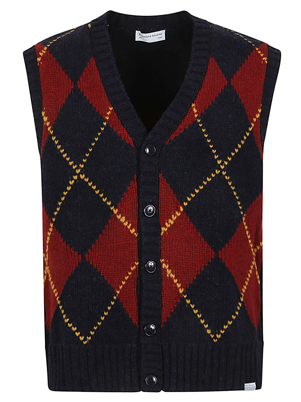 Edmmond Studios EDMMOND STUDIOS- Argyle Wool Vest