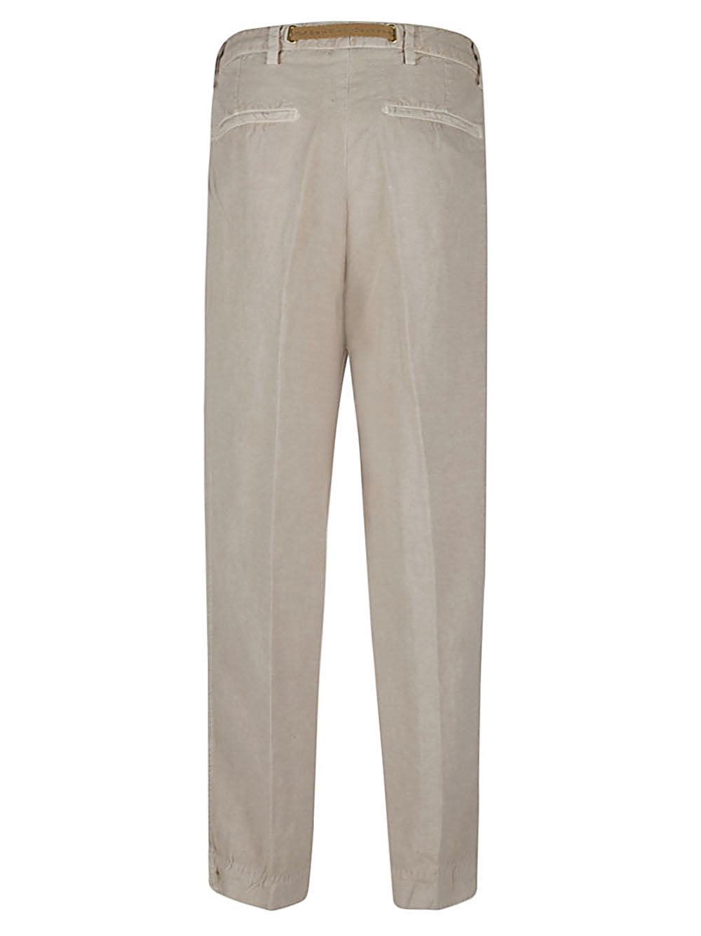White Sand WHITE SAND- Cotton Blend Linen Trousers