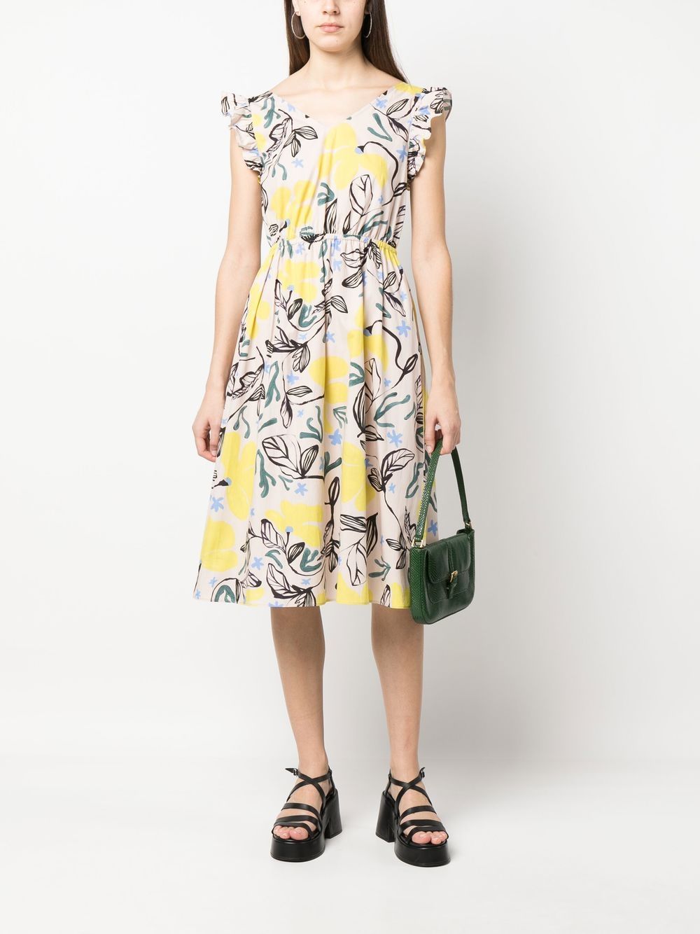 Ps Paul Smith PS PAUL SMITH- Printed Cotton Midi Dress