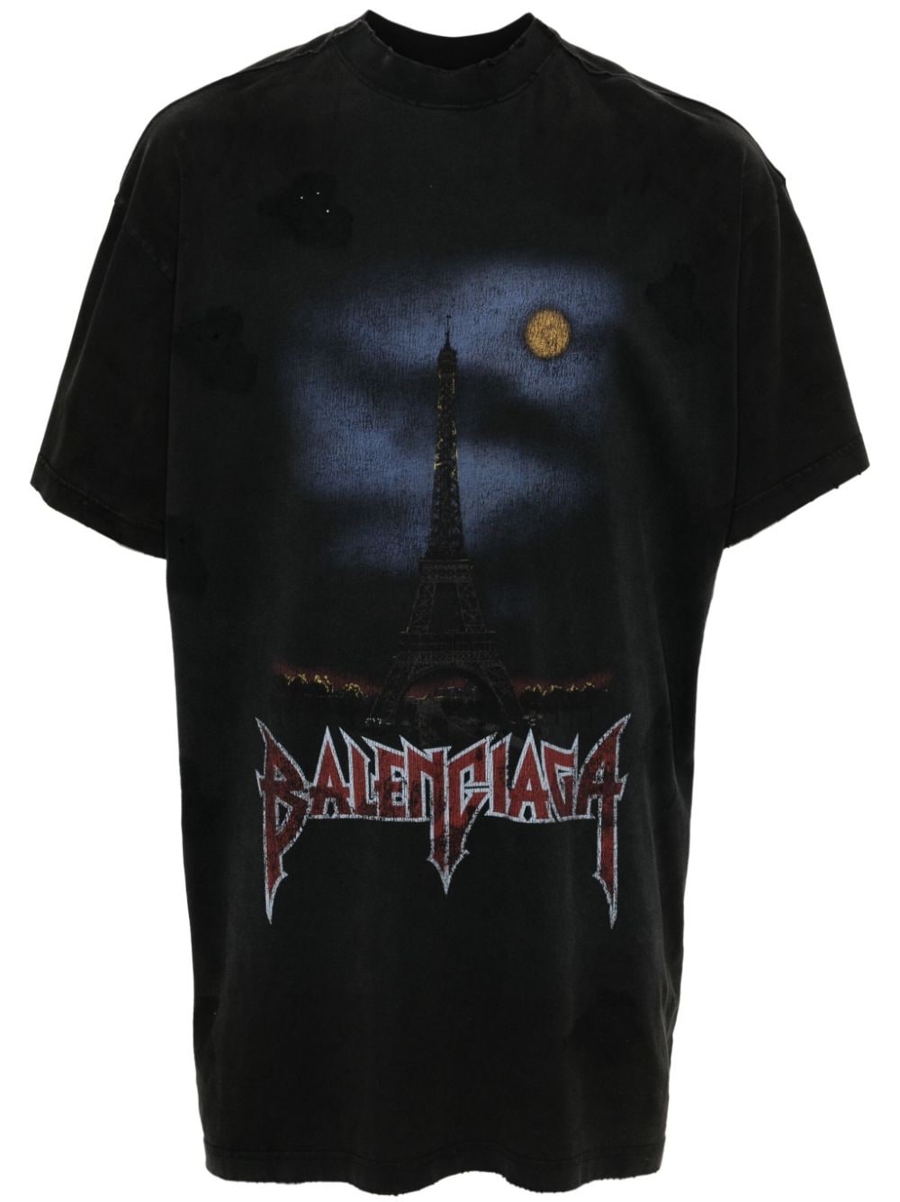 Balenciaga BALENCIAGA- Paris Moon Oversized T-shirt