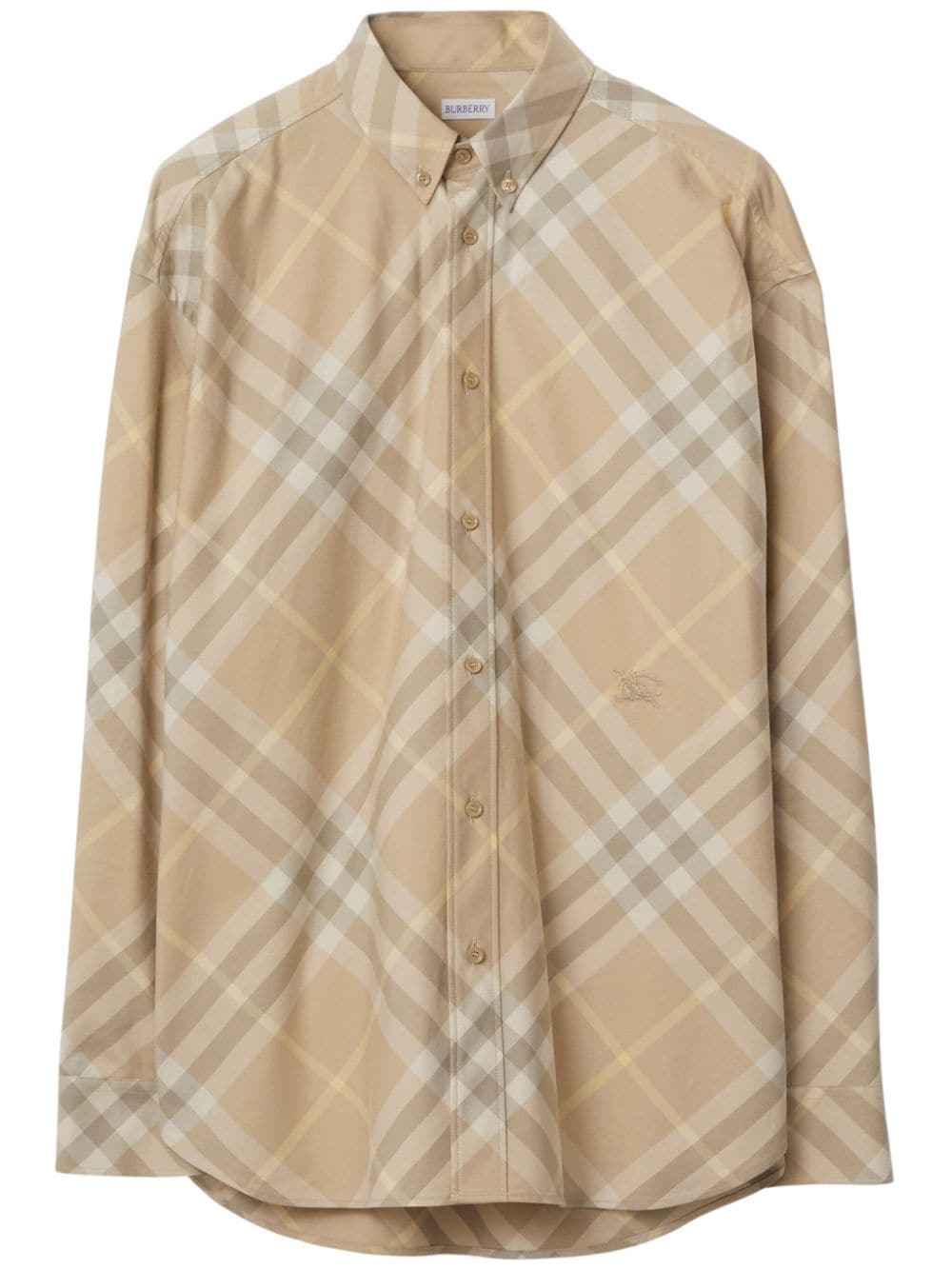 Burberry BURBERRY- Check Motif Cotton Shirt