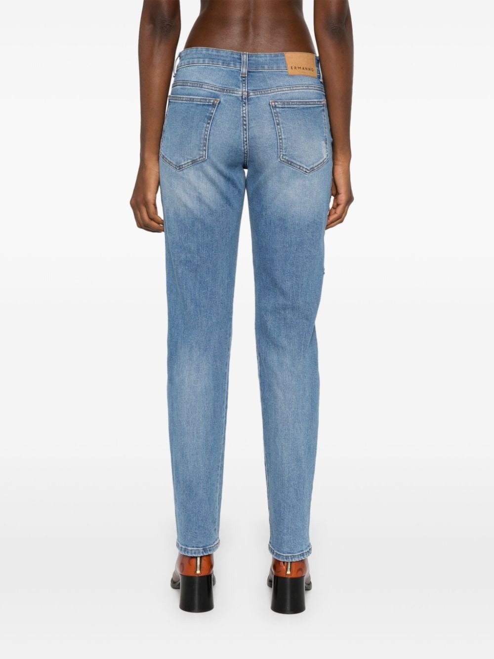 Ermanno ERMANNO- Embroidered Denim Jeans