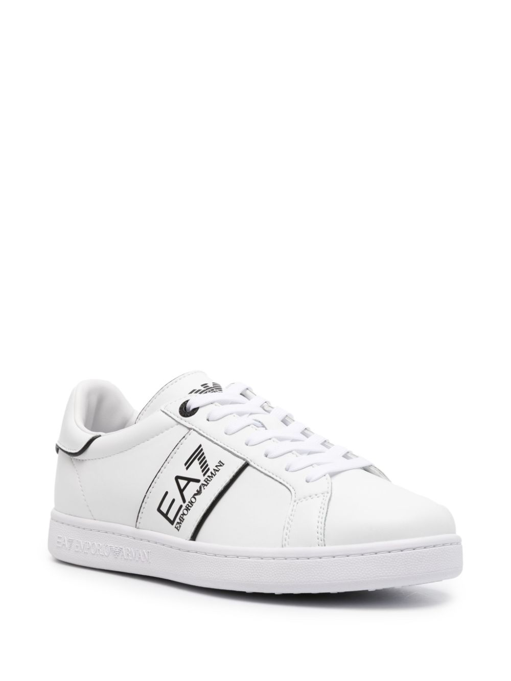 EA7 EA7- Logo Leather Sneakers