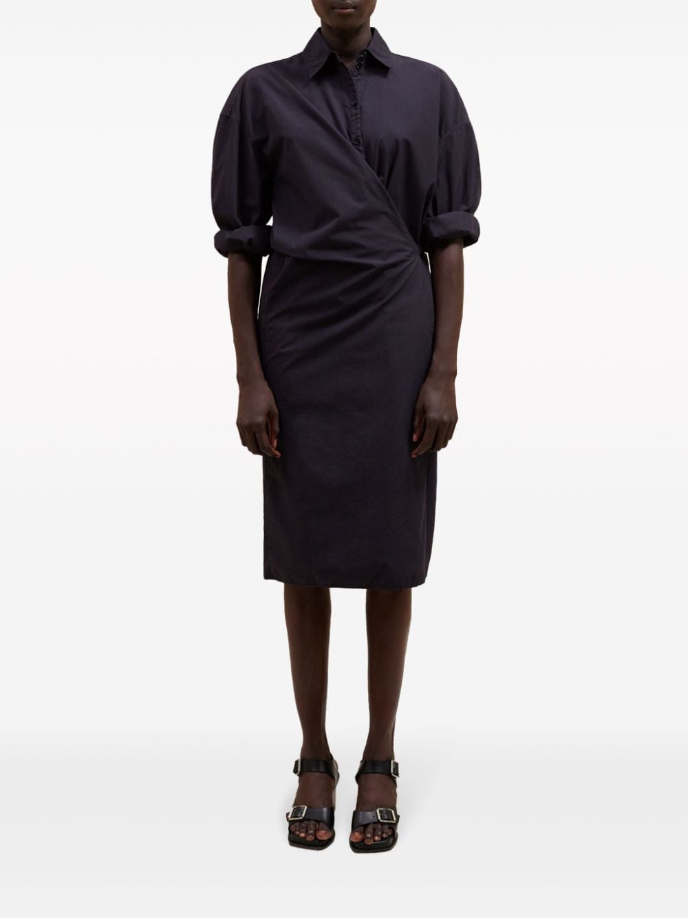 Lemaire LEMAIRE- Cotton Midi Shirt Dress