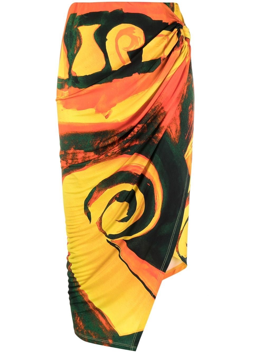 Louisa Ballou LOUISA BALLOU- Long Printed Draped Skirt