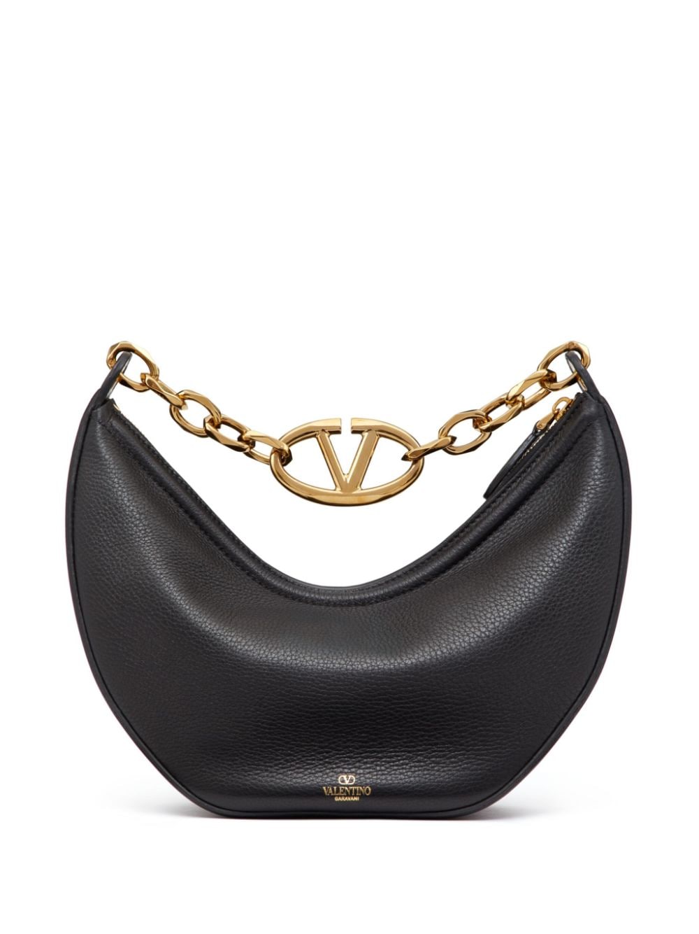 VALENTINO GARAVANI VALENTINO GARAVANI- Vlogo Moon Small Leather Hobo Bag