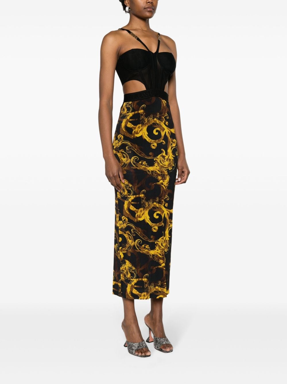 Versace Jeans Couture VERSACE JEANS COUTURE- Long Dress With Print