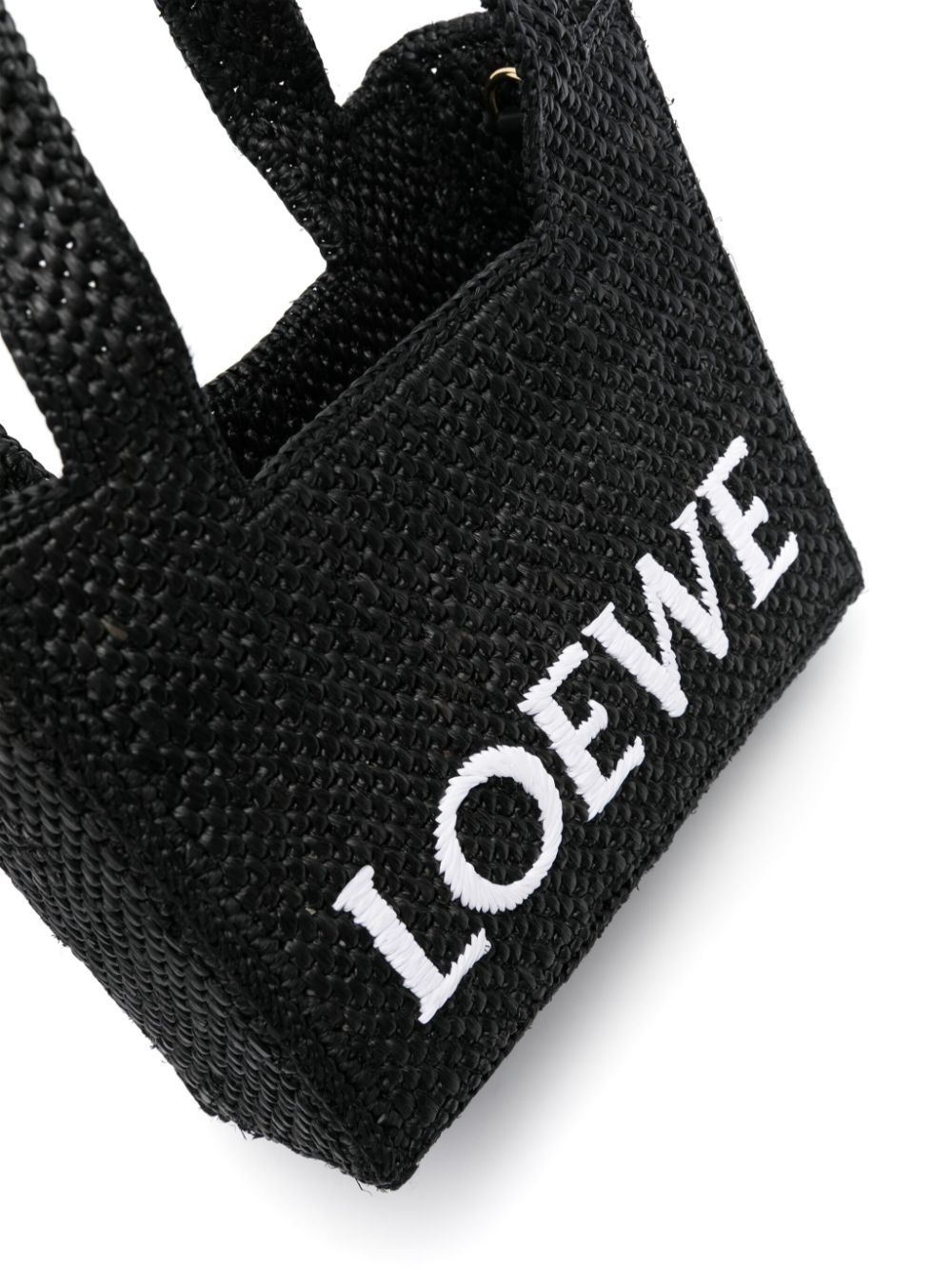 Loewe LOEWE- Loewe Font Raffia Mini Tote Bag