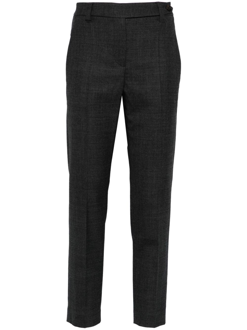 Brunello Cucinelli BRUNELLO CUCINELLI- Wool Trousers With Shiny Details