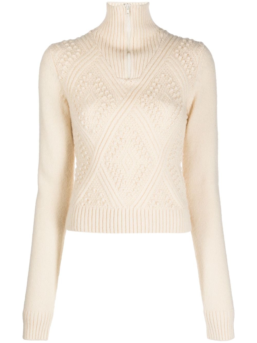 Filippa K FILIPPA K- Cotton And Wool Blend Zipped Top