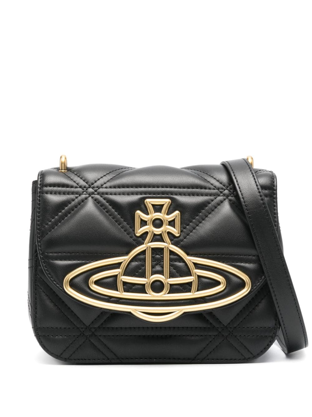 Vivienne Westwood VIVIENNE WESTWOOD- Linda Leather Crossbody Bag