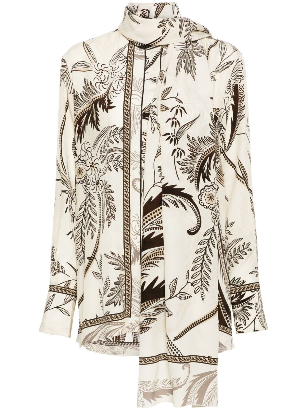 For restless sleepers FOR RESTLESS SLEEPERS- Printed Silk Shirt