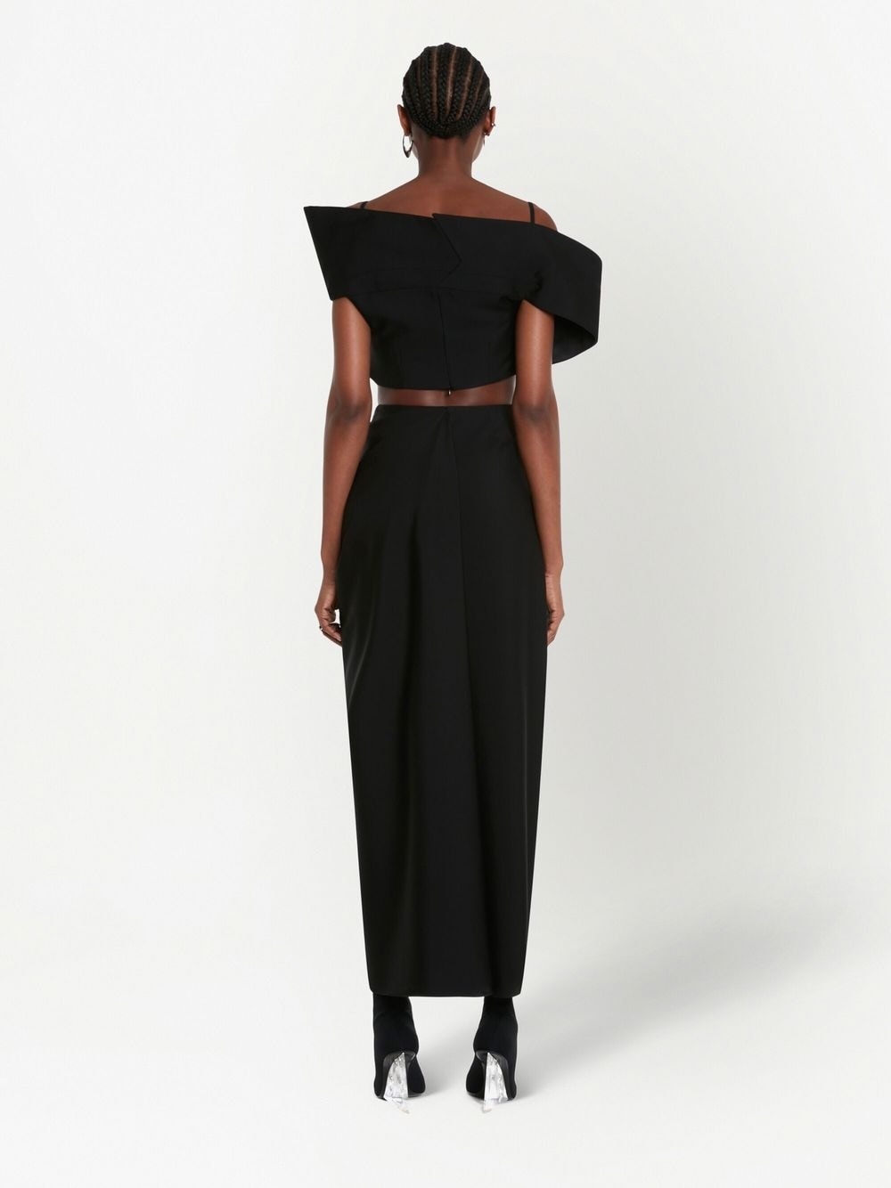 Alexander McQueen ALEXANDER MCQUEEN- Slit Detail Long Wool Skirt