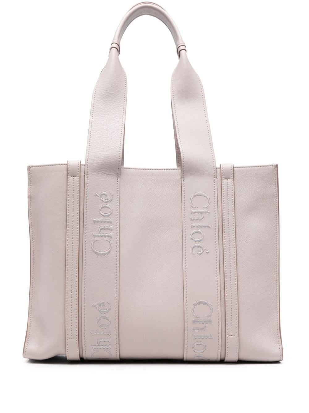 Chloé CHLOÉ- Woody Leather Medium Tote