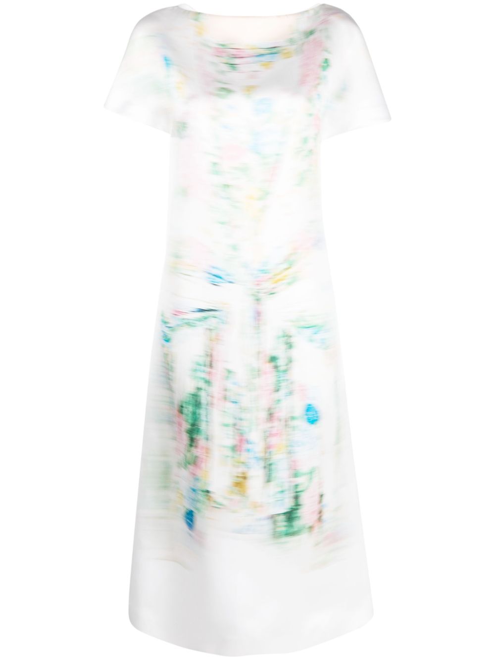 Loewe LOEWE- Blurred Print Midi Dress