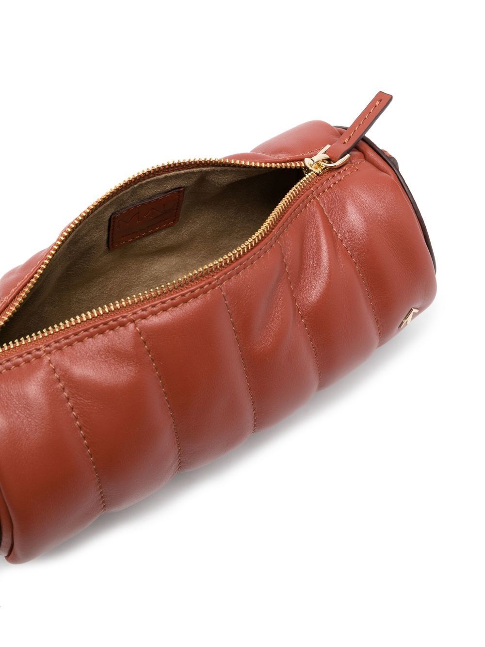 Manu Atelier MANU ATELIER- Padded Cylinder Leather Shoulder Bag