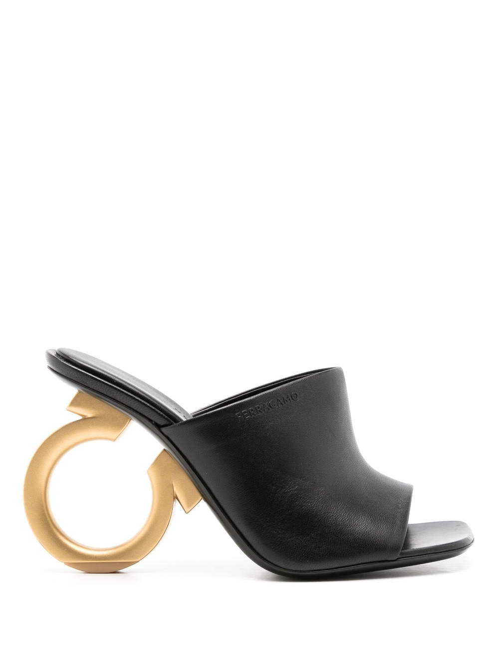 Ferragamo FERRAGAMO- Gancio Leather Mules