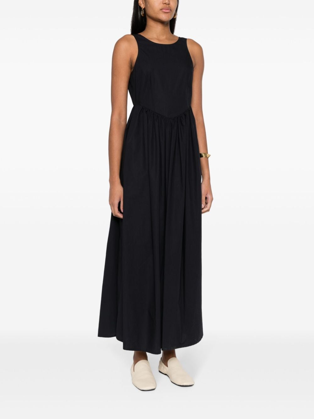 Emporio Armani EMPORIO ARMANI- Sleeveless Cotton Midi Dress