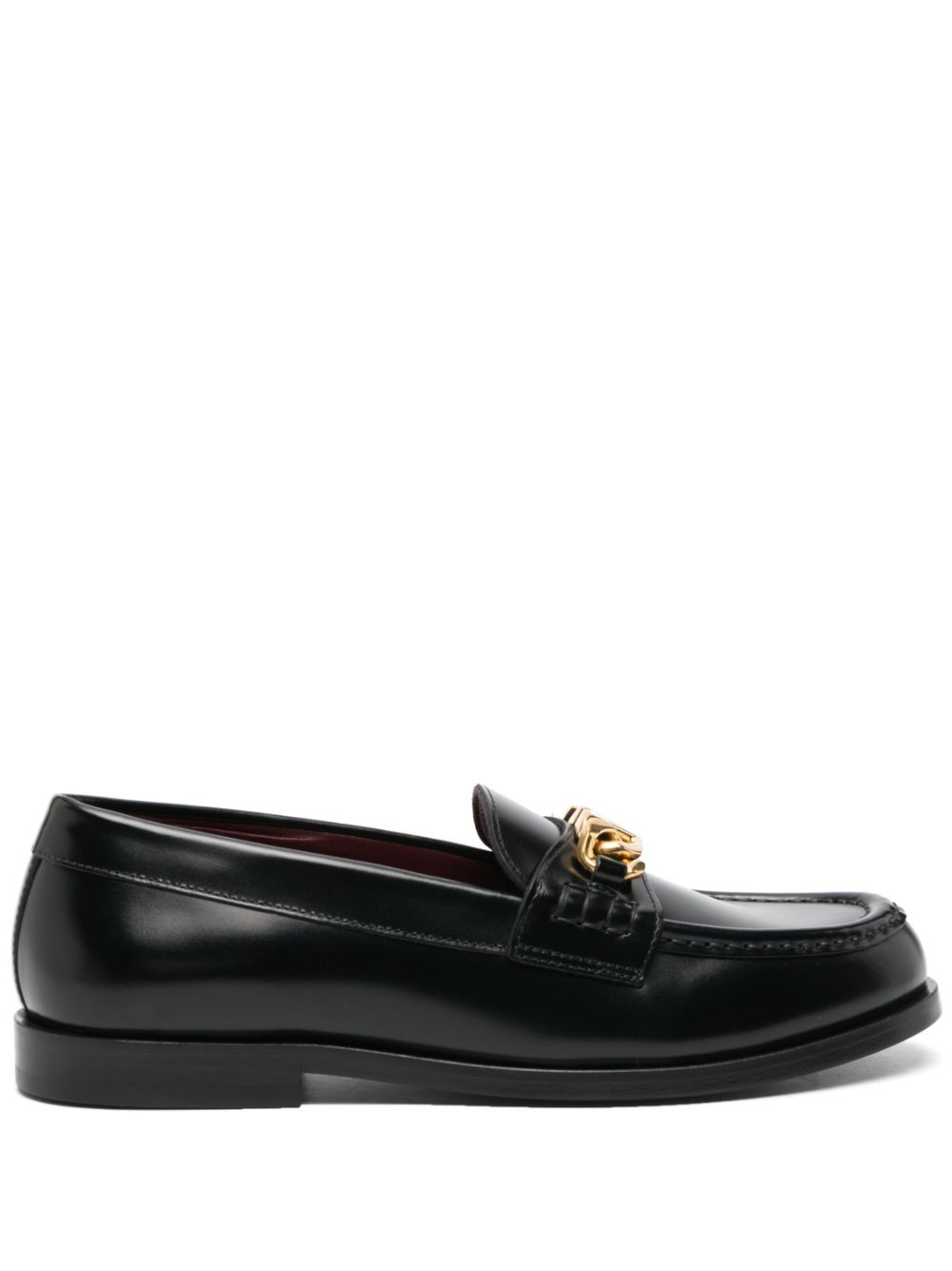 VALENTINO GARAVANI VALENTINO GARAVANI- Vlogo Chain Leather Loafers