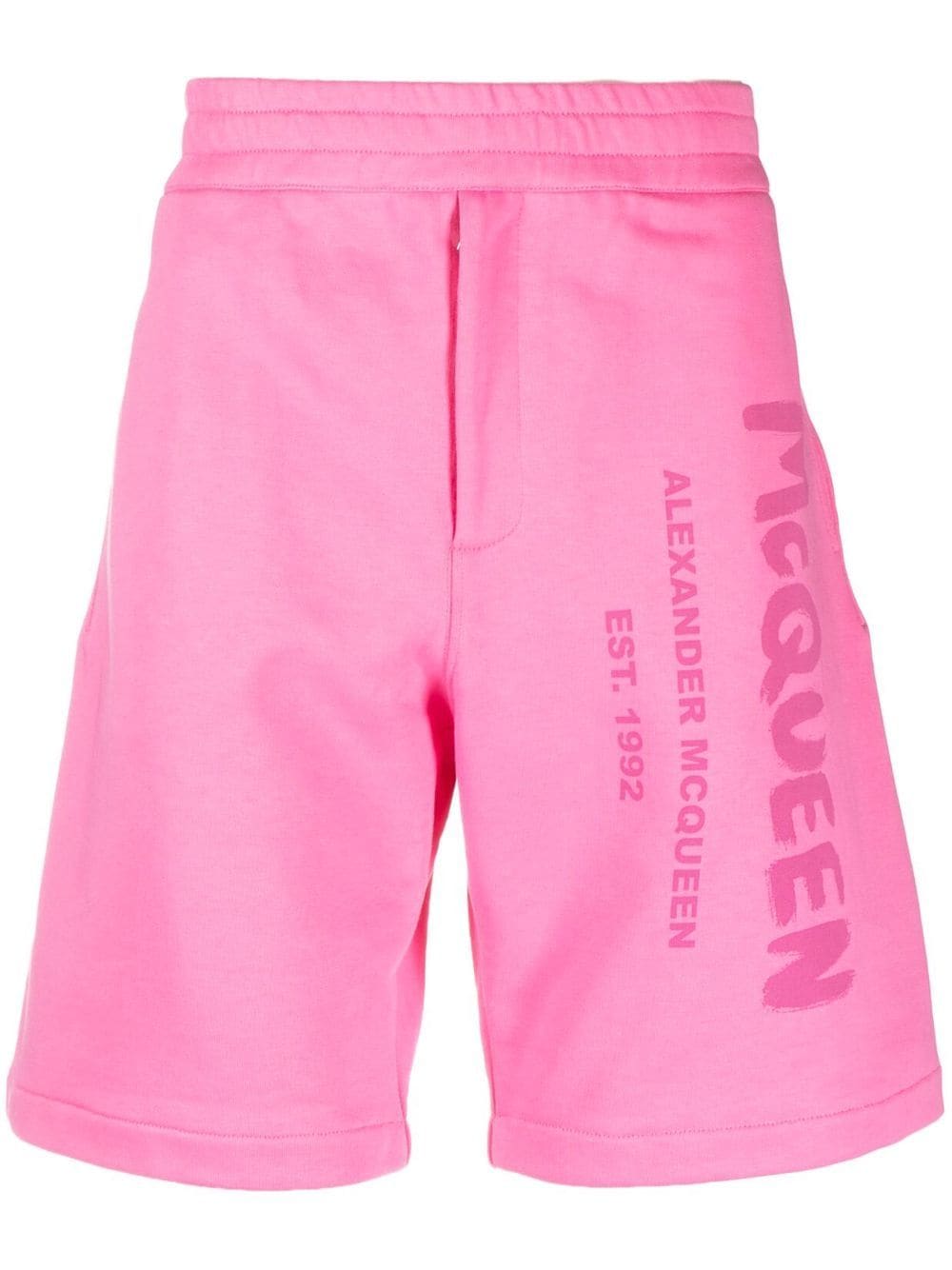 Alexander McQueen ALEXANDER MCQUEEN- Logo Cotton Shorts