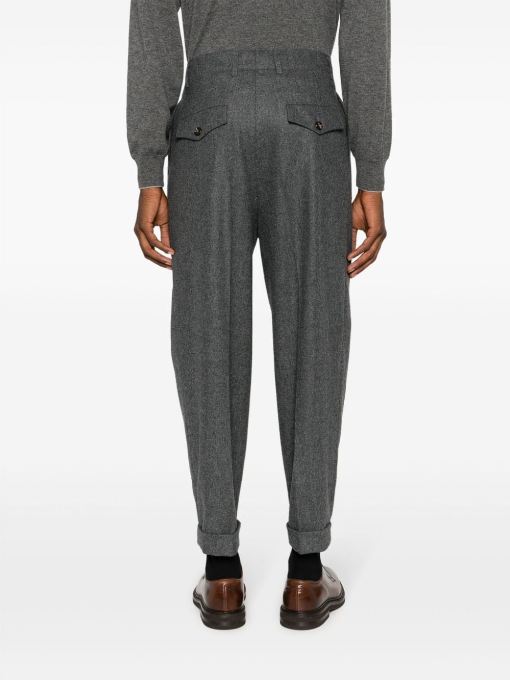 Brunello Cucinelli BRUNELLO CUCINELLI- Wool Relaxed Fit Trousers