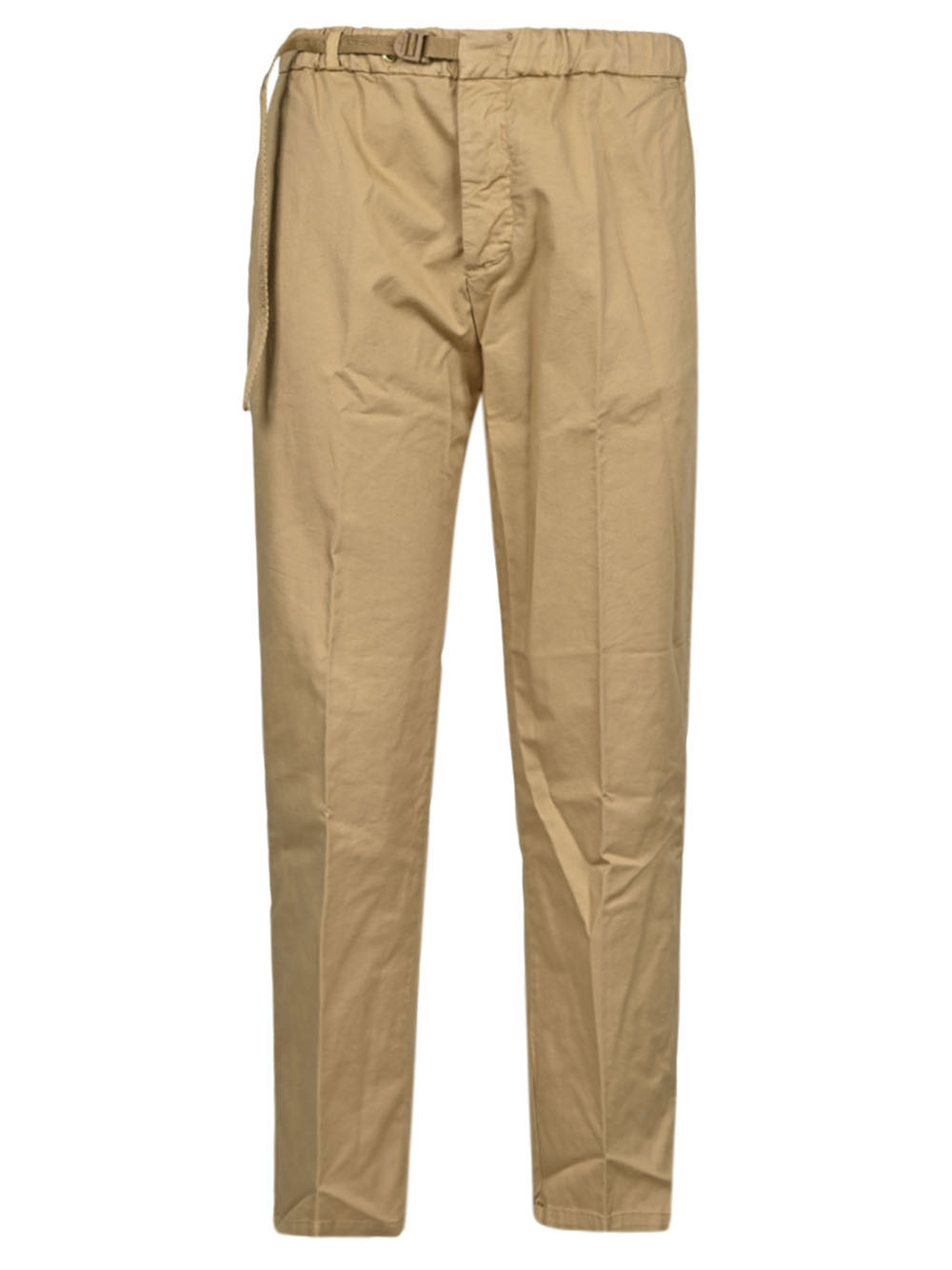 White Sand WHITE SAND- Cropped Cotton Trousers