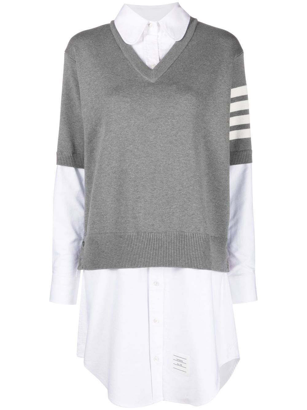 Thom Browne THOM BROWNE- 4-bar Cotton Shirtdress