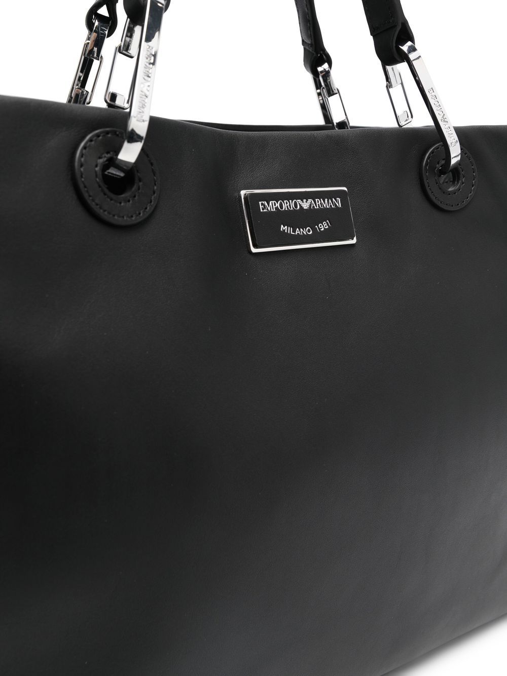 Emporio Armani EMPORIO ARMANI- Leather Tote Bag