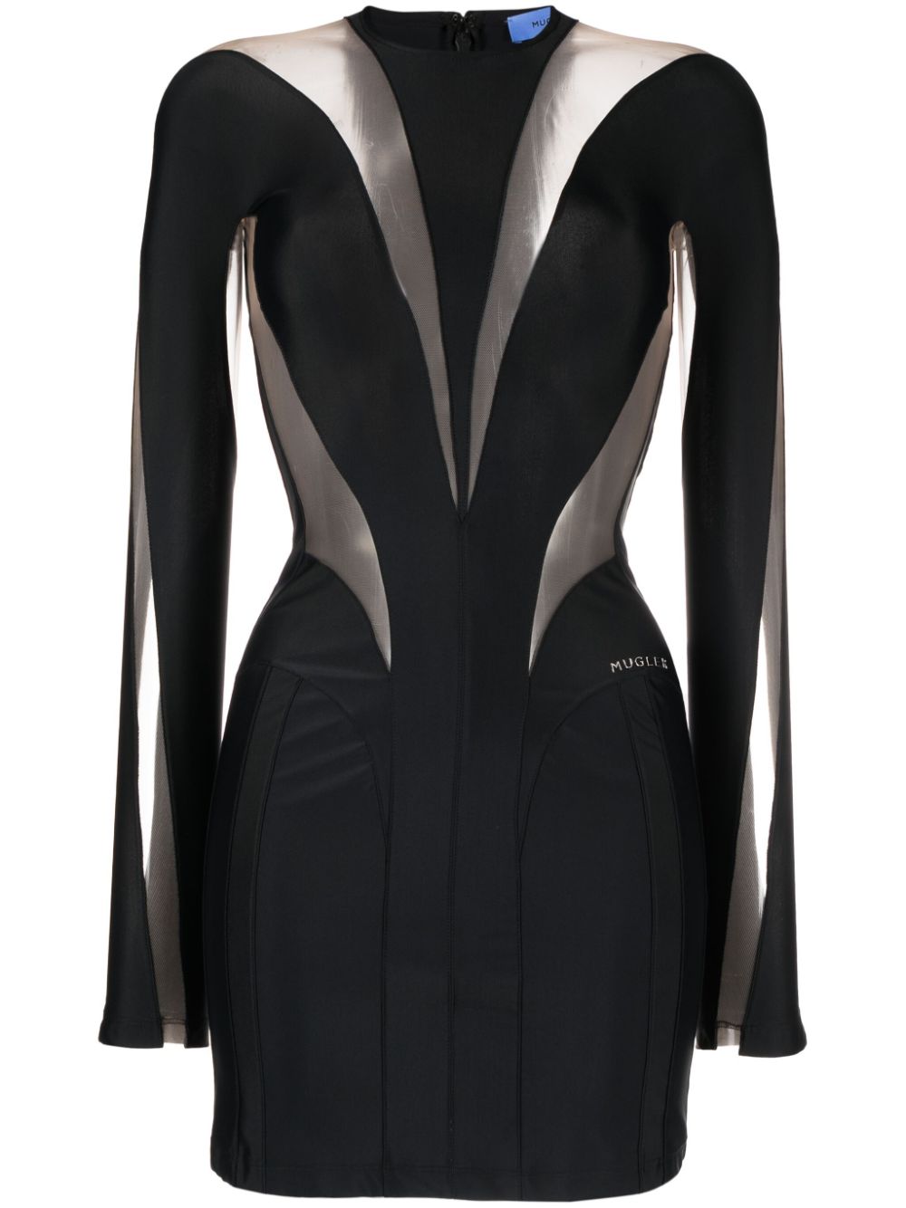 Mugler MUGLER- Sheer Panels Short Dress