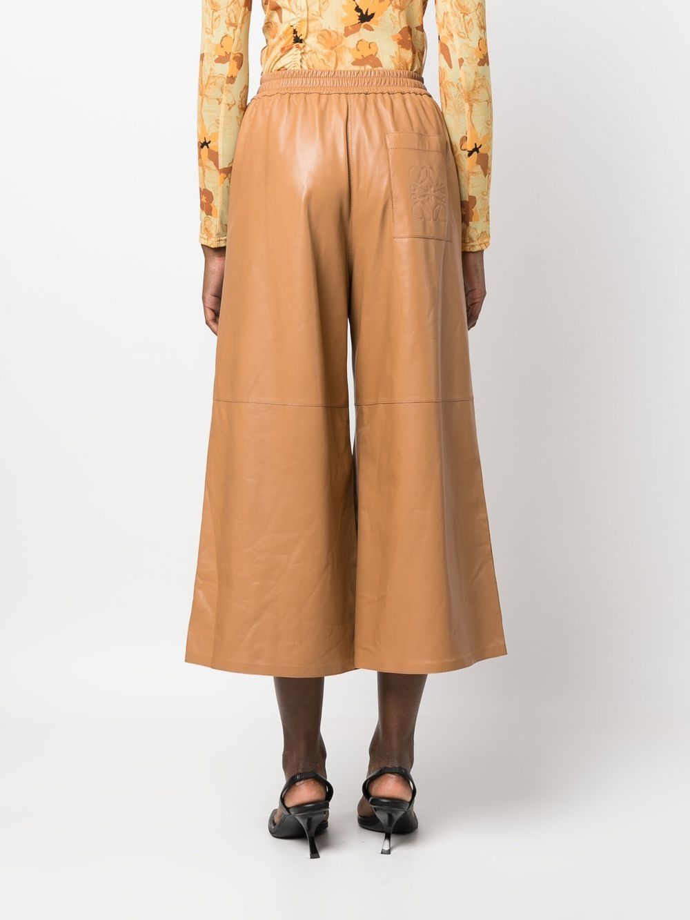 Loewe LOEWE- Cropped Leather Trousers