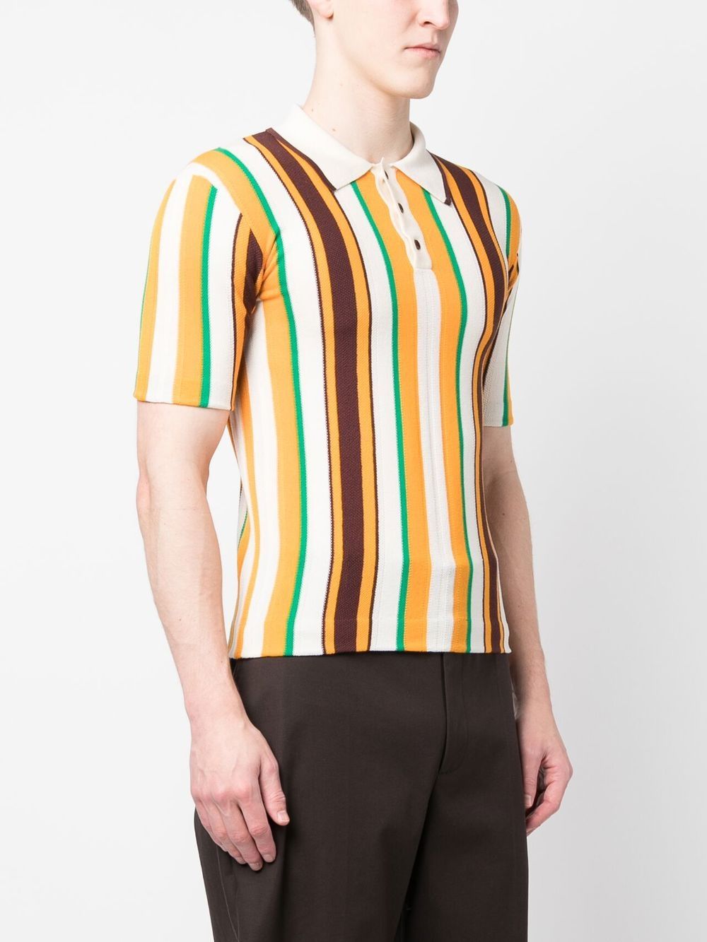 Wales Bonner WALES BONNER- Optimist Striped Cotton Polo Shirt